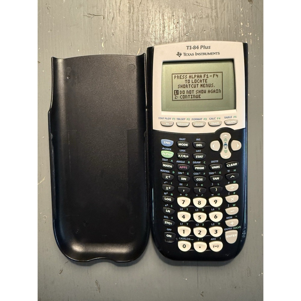 Texas Instruments TI-84 Plus Handheld Graphing Calculator LCD Missing Back Cover